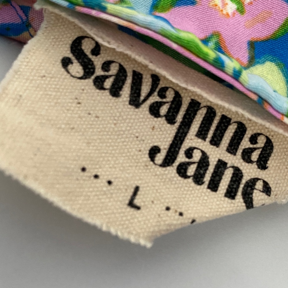 Savanna Jane Blue Floral Embroidered Sleeveless Tunic - Picture 3 of 4